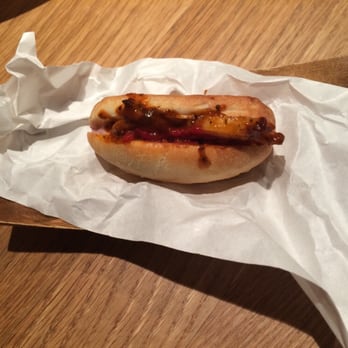 Pakta - Octopus mini hot dog (typical Lima's street food) - Nikkei Near Me - Barcelona, B Pakta - Octopus mini hot dog (typical Lima's street food) - Nikkei Near Me - Barcelona, B