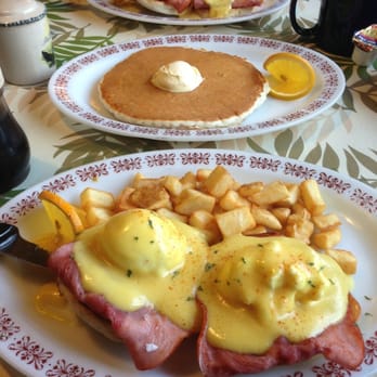 Duncan House Diner - Eggs Benedict x2 with a side flapjack - Diners Near Me - Homer, Alaska Duncan House Diner - Eggs Benedict x2 with a side flapjack - Diners Near Me - Homer, Alaska