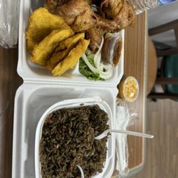 New Caribbean restaurant - Fried Chicken Complet Lunch