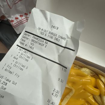 In-N-Out Burger - This is clearly not animal style fries this is not the first time this has happened - Burgers Near Me - Oxnard, California