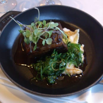 Valley Restaurant - Thursday prix fixe menu's second course: short ribs, arugula, potato - American Near Me - Garrison, New York