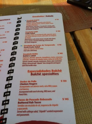 Menu photo 5 Balché Jarretaderas, NAY