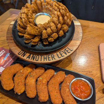 Outback Steakhouse - Blooming onion and boomerang cheese sticks - Steakhouses Near Me - Roseville, California