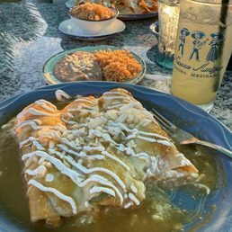 Green enchiladas Green enchiladas