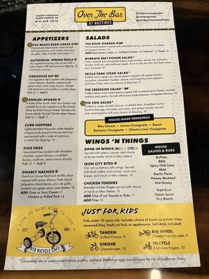 Menu photo 2 OTB Bicycle Cafe at Hastings Bridgeville, PA