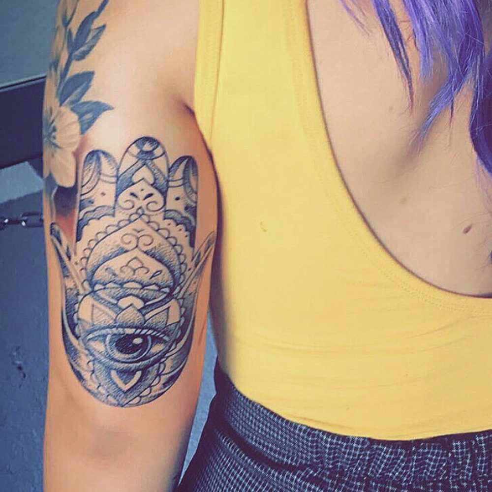 Divine Tattoo Collective - Hamsa hand with evil eye - David Bautista - Tattoo Near Me - Stanton, California Divine Tattoo Collective - Hamsa hand with evil eye - David Bautista - Tattoo Near Me - Stanton, California