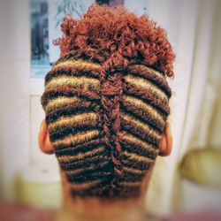 Two strand twist updo