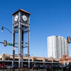 Tina J Morehart, DDS - Front of our office with the clock tower landmark.