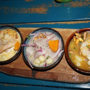 Pisco Y Nazca - Ceviche sampler. Highly recommended - Gastropubs Near Me - Kendall, Florida Pisco Y Nazca - Ceviche sampler. Highly recommended - Gastropubs Near Me - Kendall, Florida