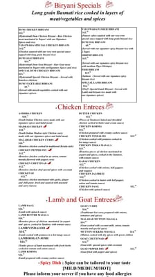 Menu photo 7 Aroma Restaurant Warren, NJ