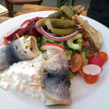 Speisekammer - Rolled Herring appetizer with beet salad - German Near Me - Alameda, California Speisekammer - Rolled Herring appetizer with beet salad - German Near Me - Alameda, California