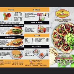 Pollo Bueno - Menu