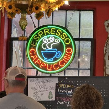 Pump House Coffee & Deli - Espresso sign at counter - Cafes Near Me - Deadwood, South Dakota Pump House Coffee & Deli - Espresso sign at counter - Cafes Near Me - Deadwood, South Dakota