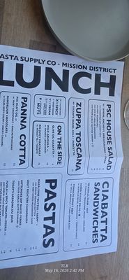 Menu photo 2 Pasta Supply San Francisco, CA Menu photo 2 Pasta Supply San Francisco, CA