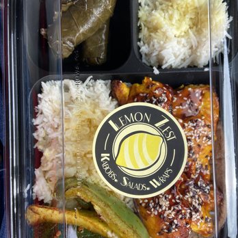Lemon Zest Cafe - Teriyaki Chicken Kabob Lunch - Mediterranean Near Me - Glendale, California