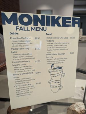 Menu photo 6 Moniker General Outpost San Diego, CA