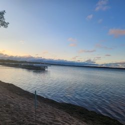 Agency Bay Lodge & Trailer Court - Agency bay in the morning.