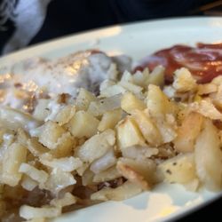Sharon's Cafe - Chicken fried steak and eggs