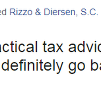 Rizzo & Diersen, SC - Google Review - Bankruptcy Law Near Me - Kenosha, Wisconsin Rizzo & Diersen, SC - Google Review - Bankruptcy Law Near Me - Kenosha, Wisconsin