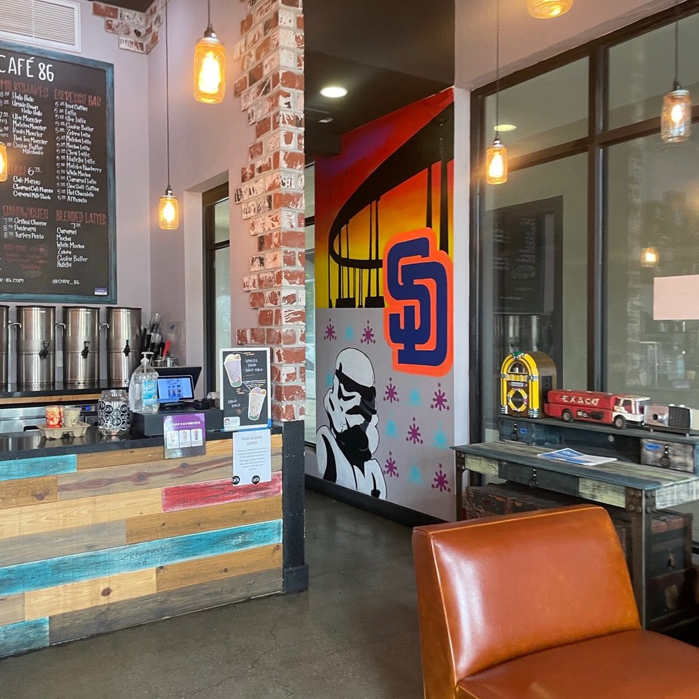 Cafe 86 - Inside coffee shop - Desserts Near Me - Chula Vista, California Cafe 86 - Inside coffee shop - Desserts Near Me - Chula Vista, California