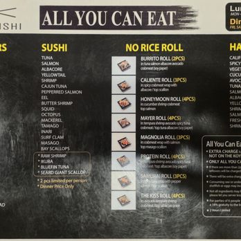 Koyi Sushi - Menu (1/2) - Sushi Bars Near Me - Costa Mesa, California