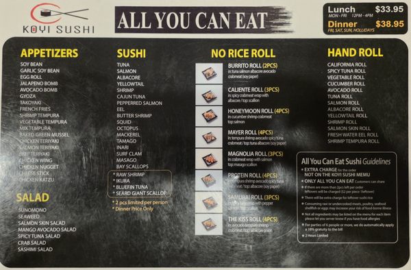 Menu photo 2 Koyi Sushi Costa Mesa, CA