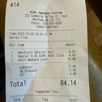 Kiku - For two ayce - Japanese Near Me - Markham, Ontario
