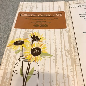 Country Charm Cafe - Menu - Restaurants Near Me - Metamora, Ohio Country Charm Cafe - Menu - Restaurants Near Me - Metamora, Ohio