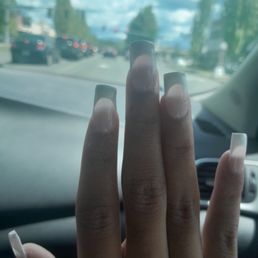 View of my trash nails