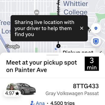 Uber - 2/25/22 my Uber driver was Ana, she was great, efficient - Taxis Near Me Uber - 2/25/22 my Uber driver was Ana, she was great, efficient - Taxis Near Me