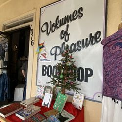 Volumes of Pleasure Bookshop - Store sign