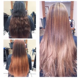 Salon Mon Sharé - Before, during and after.. Color correction by Hillary