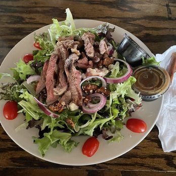 Duskee's Sports Bar & Grill - Salad with steak, candied pecans and crumbly blue cheese - Sports Bars Near Me - Phoenix, New York Duskee's Sports Bar & Grill - Salad with steak, candied pecans and crumbly blue cheese - Sports Bars Near Me - Phoenix, New York