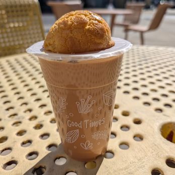 Pineapple King Bakery - Fremont - Milk tea with pineapple bun - Bakeries Near Me - Fremont, California Pineapple King Bakery - Fremont - Milk tea with pineapple bun - Bakeries Near Me - Fremont, California