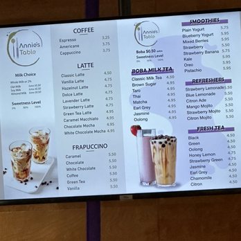 Annie's Table - Drink menu - Korean Near Me - Irvine, California Annie's Table - Drink menu - Korean Near Me - Irvine, California