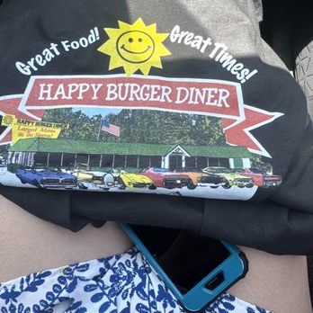 Happy Burger Diner - Happy burger shirt - Diners Near Me - Mariposa, California Happy Burger Diner - Happy burger shirt - Diners Near Me - Mariposa, California