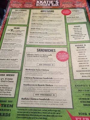 Menu photo 7 KKatie's Burger Bar Hyannis, MA