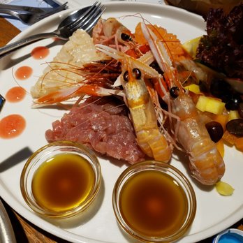 Fishing Lab Firenze - Crudo of Shrimp, Prawns, white fish, tuna, and Salmon - Seafood Near Me - Florence, FI