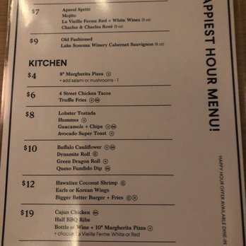 Earls Kitchen + Bar - Happy Hour Menu - Cocktail Bars Near Me - Plano, Texas