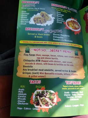 Menu photo 5 Los Altenos Flagstaff, AZ