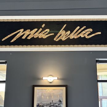 Mia Bella Trattoria - Interior sign - Italian Near Me - Houston, Texas