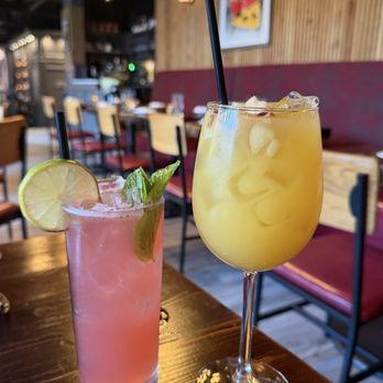 Buleria Tapas & Wine Bar - Berry Mojito and White Sangria Glass - Tapas Bars Near Me - Tuckahoe, New York Buleria Tapas & Wine Bar - Berry Mojito and White Sangria Glass - Tapas Bars Near Me - Tuckahoe, New York