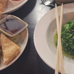 Fuji Japanese Steak House & Sushi Bar - Age tofu and seaweed salad, both great!