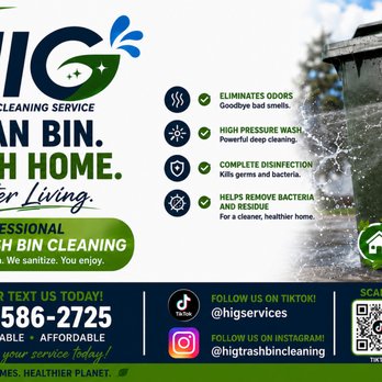 Hig Trash Bin Cleaning Service - Pressure Washers Near Me Hig Trash Bin Cleaning Service - Pressure Washers Near Me