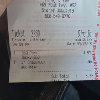 Wendy's - Here is the where, and when. - Fast Food Near Me - Williamsburg, Kentucky