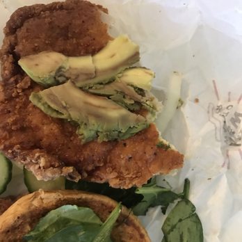 Smashburger - That's how my crispy chicken sandwich add avocado looked like! - Burgers Near Me - West Chester, Ohio Smashburger - That's how my crispy chicken sandwich add avocado looked like! - Burgers Near Me - West Chester, Ohio