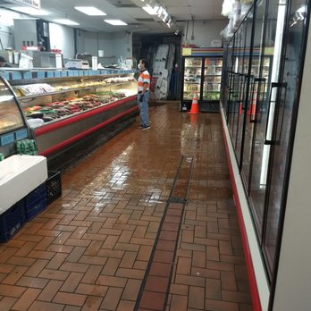 King's Seafood Center - watch out for wet floors from mopping - Seafood Markets Near Me - Sunnyvale, California King's Seafood Center - watch out for wet floors from mopping - Seafood Markets Near Me - Sunnyvale, California