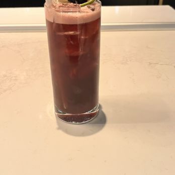 RH Rooftop Restaurant at RH Dallas - This was like a blackberry Mojito, but it was nonalcoholic was really good - American Near Me - Dallas, Texas