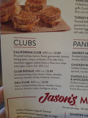 Menu photo 1 Jason's Deli Columbus, OH