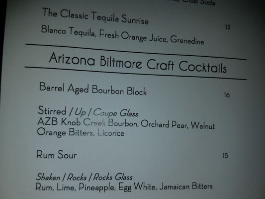 Menu photo 6 The Wright Bar Phoenix, AZ